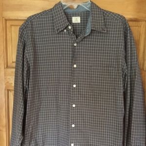 J Crew Cotton Button Down Mens Top L